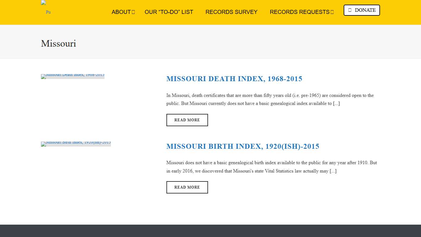 Missouri Archives - Reclaim The Records